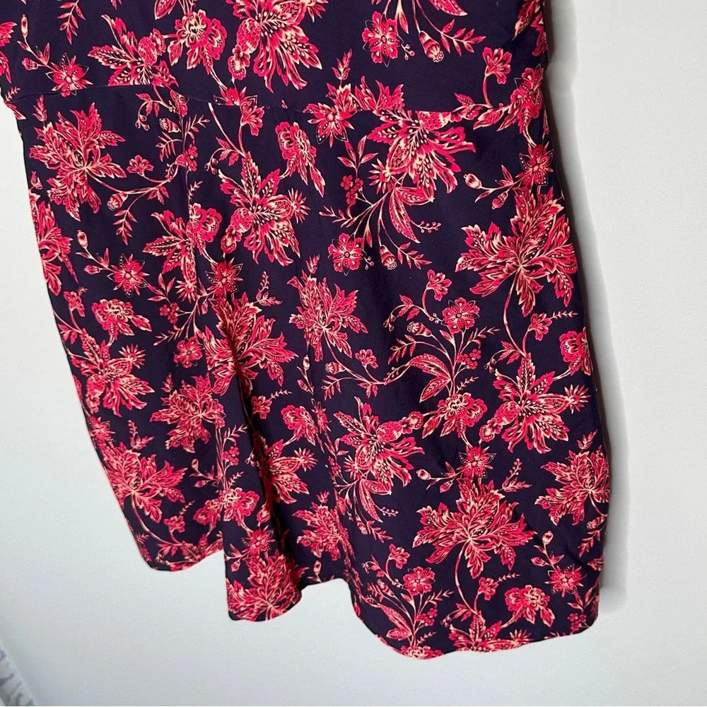 Lands End Large One Piece UPF 50+ Tulip Wrap Swimdress Modest‎ Cruise Vacation